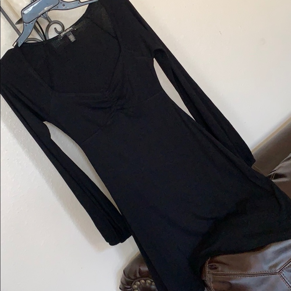 Black skater dress